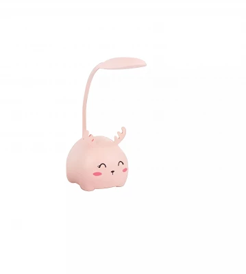 Verk 12274 Detská LED lampička s držiakom na telefón USB, 3 W ružová