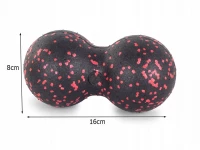 Verk 14302 Masážna guľa dvojitá bieločierna