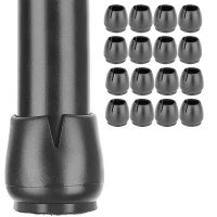 Verk 01853 Ochranné krytky na nábytok 12 - 16 mm, 16 ks čierna