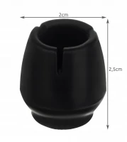 Verk 01853 Ochranné krytky na nábytok 12 - 16 mm, 16 ks čierna