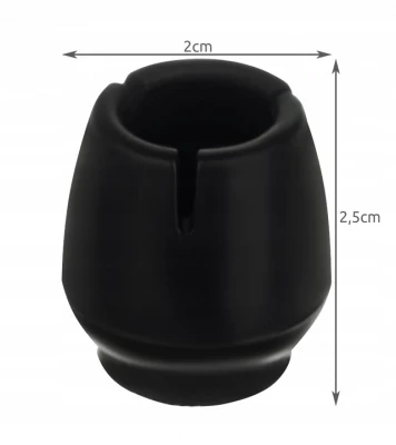 Verk 01853 Ochranné krytky na nábytok 12 - 16 mm, 16 ks čierna