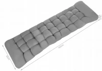 Verk 01864 Sedák na záhradné lehátko 165 x 50 x 10 cm sivá