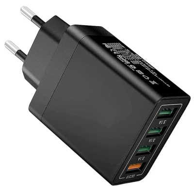 Verk 06286 Rychlonabíječka 4x USB 3.0 Quick Charge černá