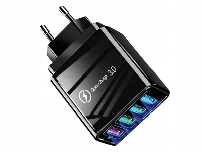 Verk 06286 Rychlonabíječka 4x USB 3.0 Quick Charge černá