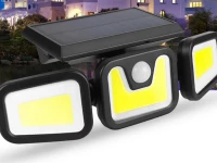 Verk 12282 Solární 103 COB LED osvětlení s PIR čidlem pohybu, IP67, 2400 mAh