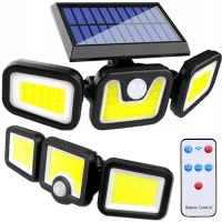 Verk 12282 Solární 103 COB LED osvětlení s PIR čidlem pohybu, IP67, 2400 mAh