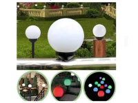 Verk 12284 Záhradná solárna lampa guľa RGB, 10 cm, IP65, 4 ks