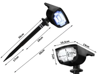 Verk 12287 Zahradní solární LED reflektor RGB, IP65