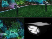 Verk 12287 Zahradní solární LED reflektor RGB, IP65