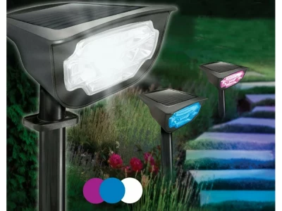 Verk 12287 Zahradní solární LED reflektor RGB, IP65