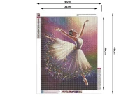 Verk 18266 Diamantové maľovanie 5D - baletka