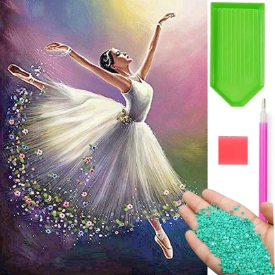 Verk 18266 Diamantové maľovanie 5D - baletka