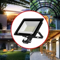 Pronett XJ4883 Halogénový LED reflektor, IP67, studená biela, 10W s pohybovým senzorom