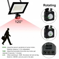 Pronett XJ4883 Halogénový LED reflektor, IP67, studená biela, 10W s pohybovým senzorom