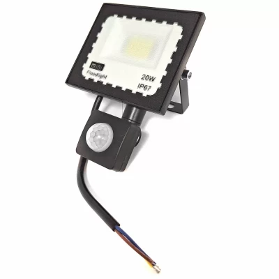 Pronett XJ4884 Halogenový LED reflektor, IP67, studená bílá, 1400lm, 20W s pohybovým senzorem
