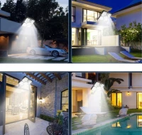 Pronett XJ4935 LED Solární lampa 600 W soumrakový + pohybový senzor, dálkové ovládání