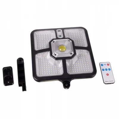 Pronett XJ4935 LED Solární lampa 600 W soumrakový + pohybový senzor, dálkové ovládání