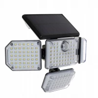 Pronett XJ4860 Solárne 140 LED osvetlenie s PIR čidlo pohybu / súmraku