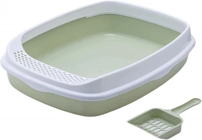 Pronett XJ4903 Kočičí toaleta s lopatkou 46 x 34 x 11 cm zelená
