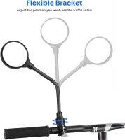 Pronett XJ4846 Spätné zrkadlo na bicykel nastaviteľné 38 cm