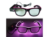 GGV Svítící LED brýle zelená