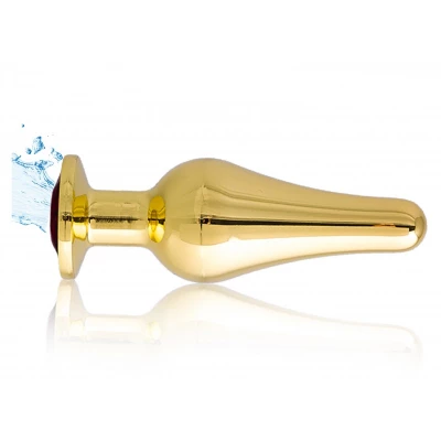 Sensual A37-6 Anální kolík s krystalem 13 cm zlatá