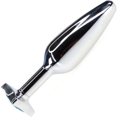 Sensual A37-9 Anální kolík s krystalem 11 cm stříbrná