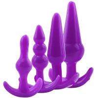 Sensual Set análních kolíků 4 ks, fialová