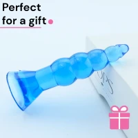 Sensual A50 Silikónový análny kolík 11 cm, modrý