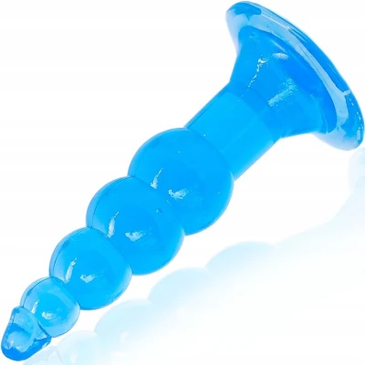 Sensual A50 Silikónový análny kolík 11 cm, modrý