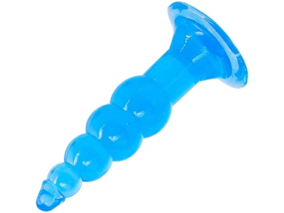 Sensual A50 Silikónový análny kolík 11 cm, modrý