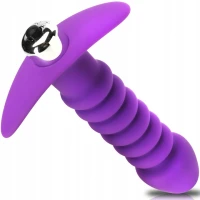 Sensual Vibrační anální kolík Butt Plug 13 cm, fialová
