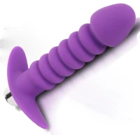 Sensual Vibrační anální kolík Butt Plug 13 cm, fialová