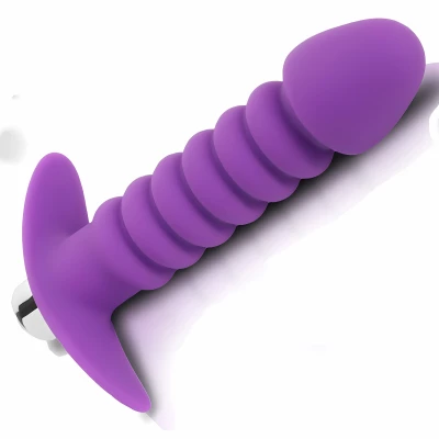 Sensual Vibrační anální kolík Butt Plug 13 cm, fialová
