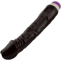 Sensual D10-2 Realistický vibrátor 18 cm, tmavě hnědý