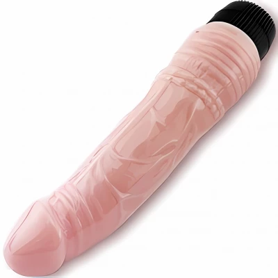 Sensual D10-4 Vibrátor 18 cm béžová