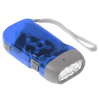 Verk 08017 LED baterka - dynamo modrá