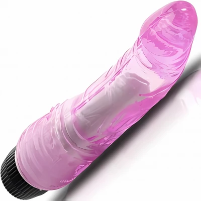 Sensual D10-4 Realistický vibrátor 18 cm, růžový
