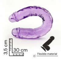 Sensual Double dong 30 cm fialová