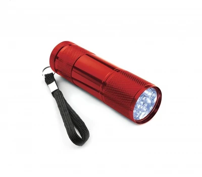 Pronett XJ4938 Svietidlo hliník 9 LED, UV červená