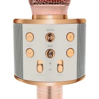 Izoxis 22190 Karaoke bluetooth mikrofon světle růžová