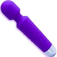 Sensual M64-1 Masážní hlavice vibrátor 20 programů, fialová