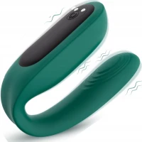 Sensual M80 Luxusní silikonový masážní vibrátor, 9 vibrací, zelená