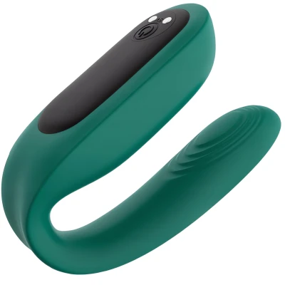 Sensual M80 Luxusní silikonový masážní vibrátor, 9 vibrací, zelená