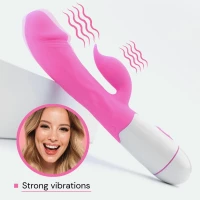 Sensual W36-5 Vibrátor, 30 režimov, 19 cm svetlo ružová