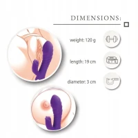 Sensual W36-7 Vibrátor, 30 režimů, 19 cm fialová
