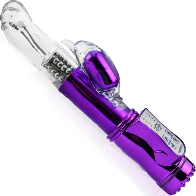 Sensual W10-1 Rotační vibrátor, 36 vibrací, 7 režimů,  22 cm fialová