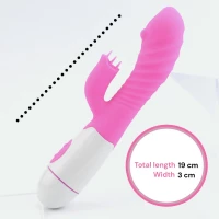 Sensual W36-7 Vibrátor, 30 režimů, 19 cm světle růžová