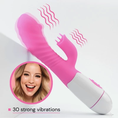 Sensual W36-7 Vibrátor, 30 režimů, 19 cm světle růžová