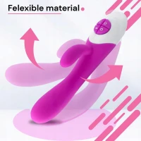 Sensual Vibrátor Rabbit Silicone 21 cm růžová